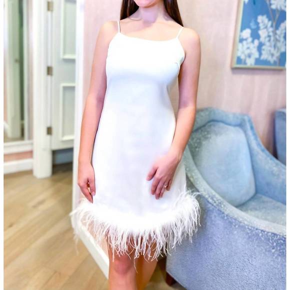 NEW FLORA BEA grasi dress in white ridge